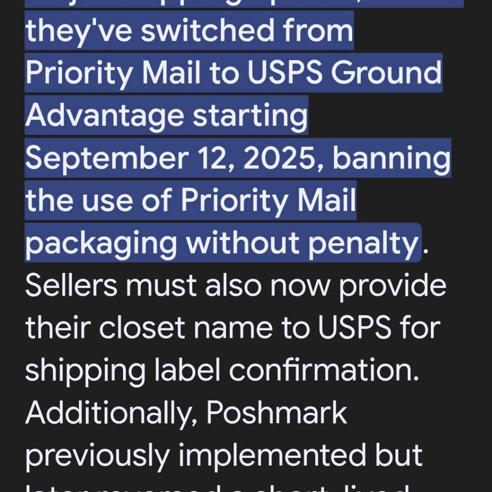 Poshmark Shipping Alert Notice - Picture 8 of 9